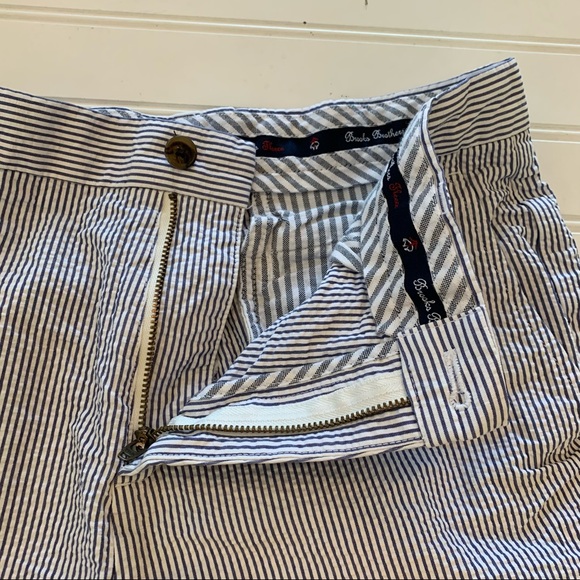 Brooks Brothers Red Fleece Boys Blue/White Sear Sucker Pants - Picture 5 of 11